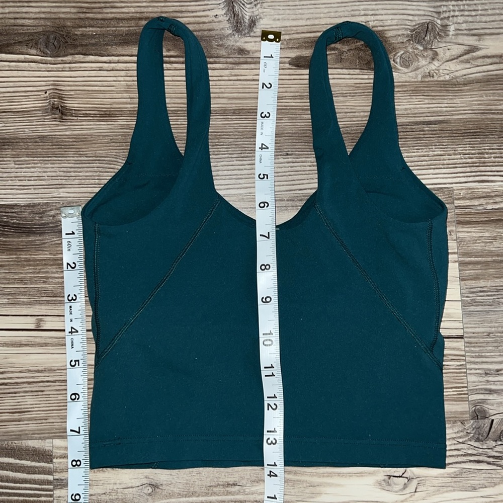 Lululemon Align Tank Top Storm Teal Sports Bra Size 0 - Picture 6 of 6